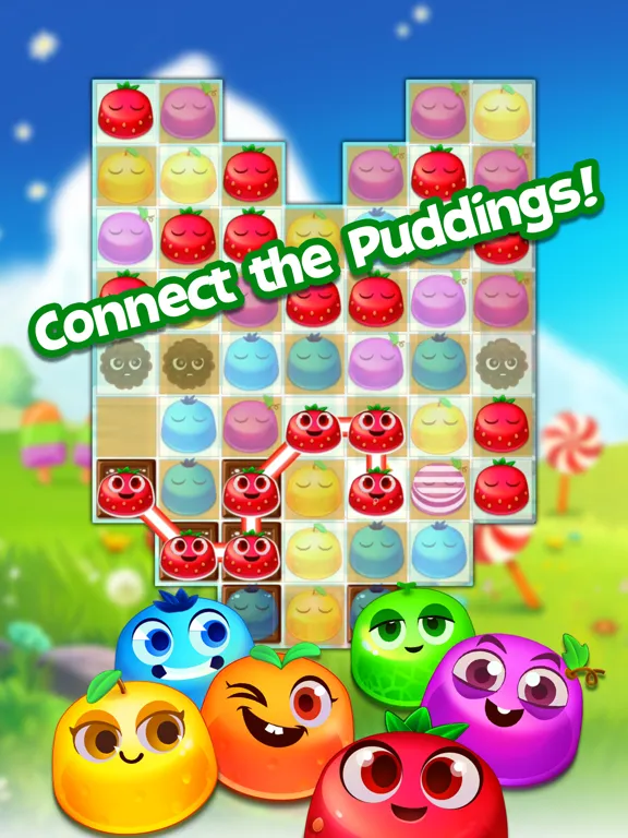 ภาพหน้าจอของ Pudding Splash: Draw Line iPad 