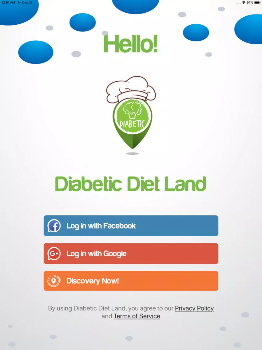 Diabetic Diet Land iPad 应用截图