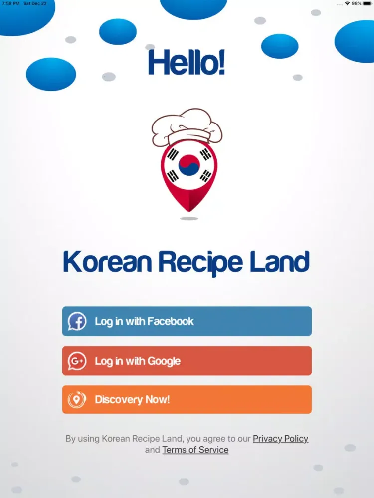 Скриншоты Korean Recipe Land iPad 