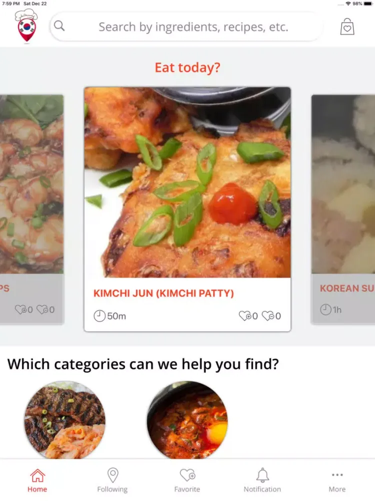 Скриншоты Korean Recipe Land iPad 