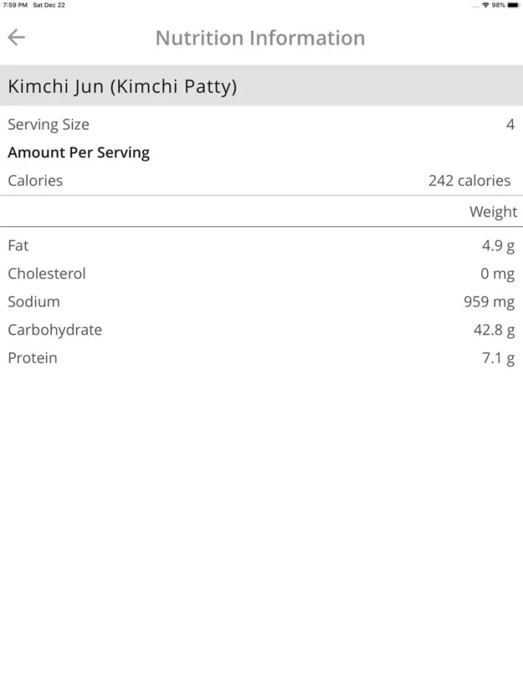 Скриншоты Korean Recipe Land iPad 