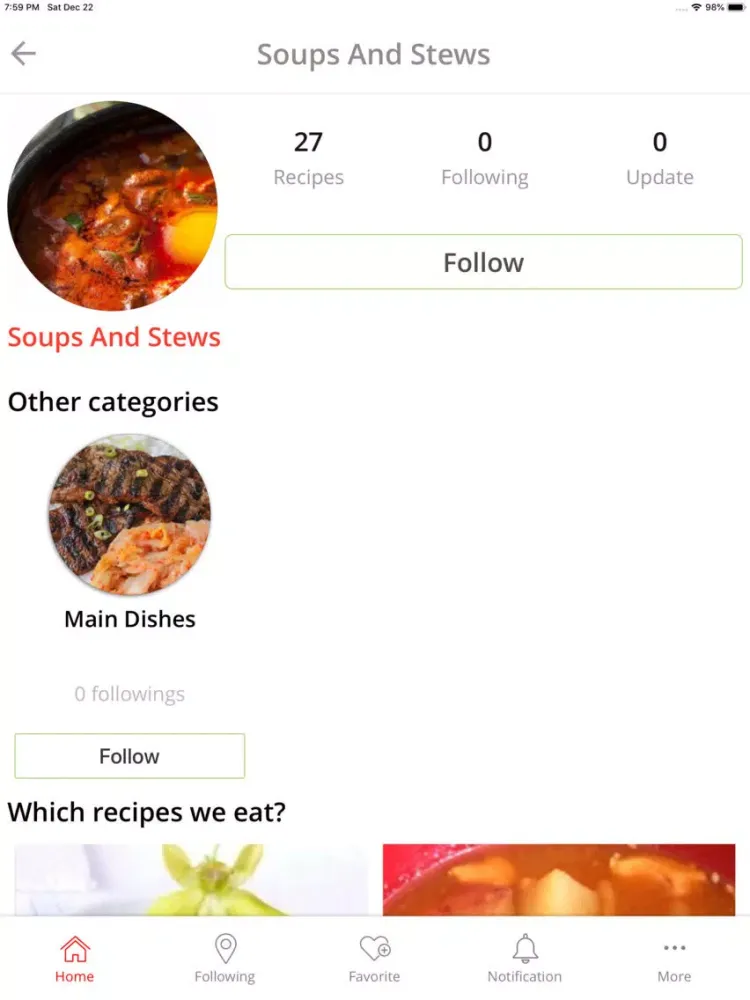 Скриншоты Korean Recipe Land iPad 