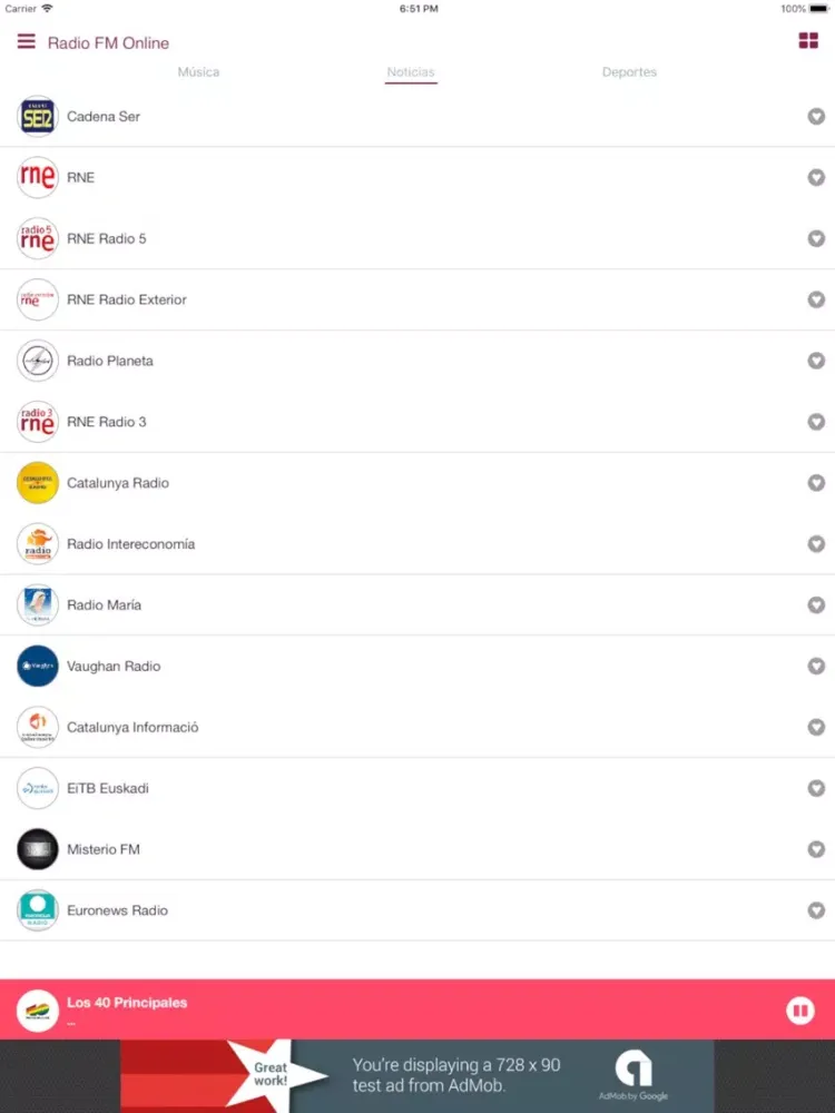 تصاویر Radio FM Online iPad 