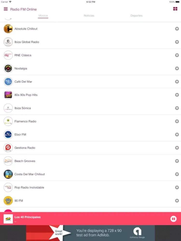 تصاویر Radio FM Online iPad 