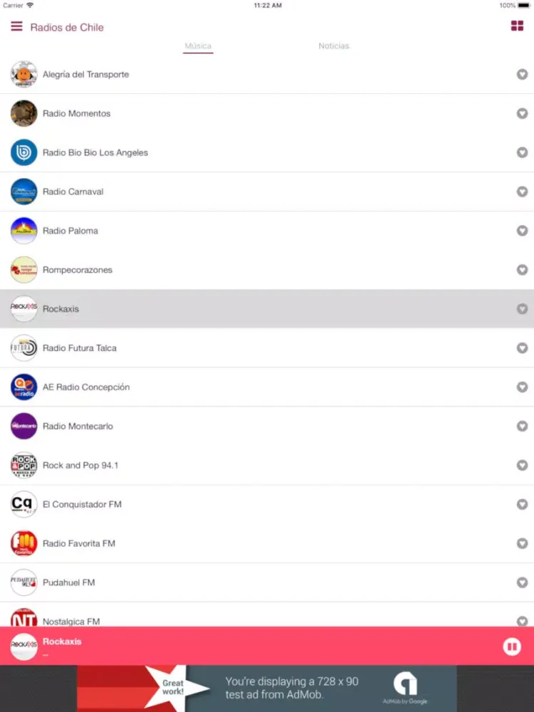 Radios de Chile FM iPad  স্ক্রিনশট