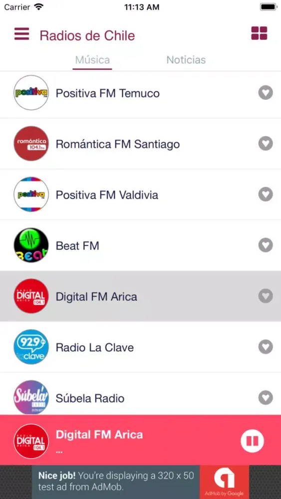 Radios de Chile FM স্ক্রিনশট