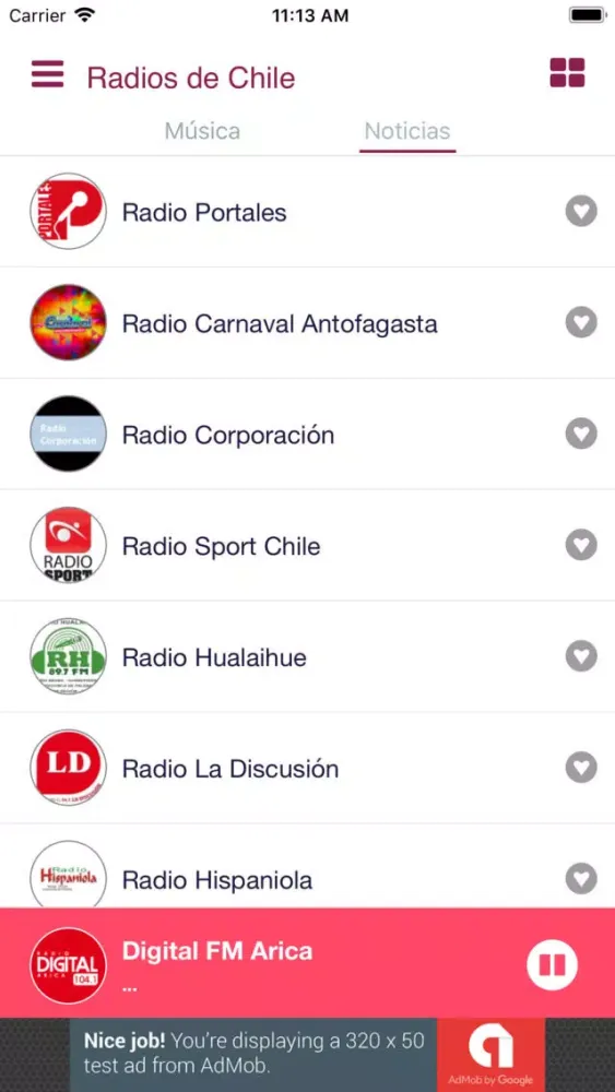 Radios de Chile FM স্ক্রিনশট