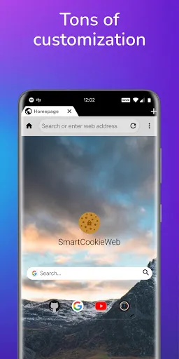 SmartCookieWeb Privacy Browser Screenshots