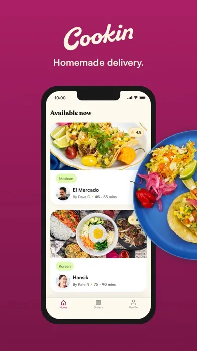 تصاویر Cookin: Homemade Food Delivery