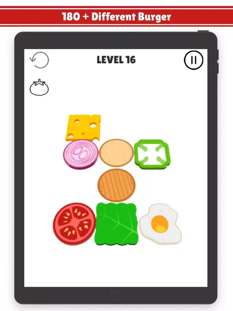 Tangkapan layar Burger! iPad 
