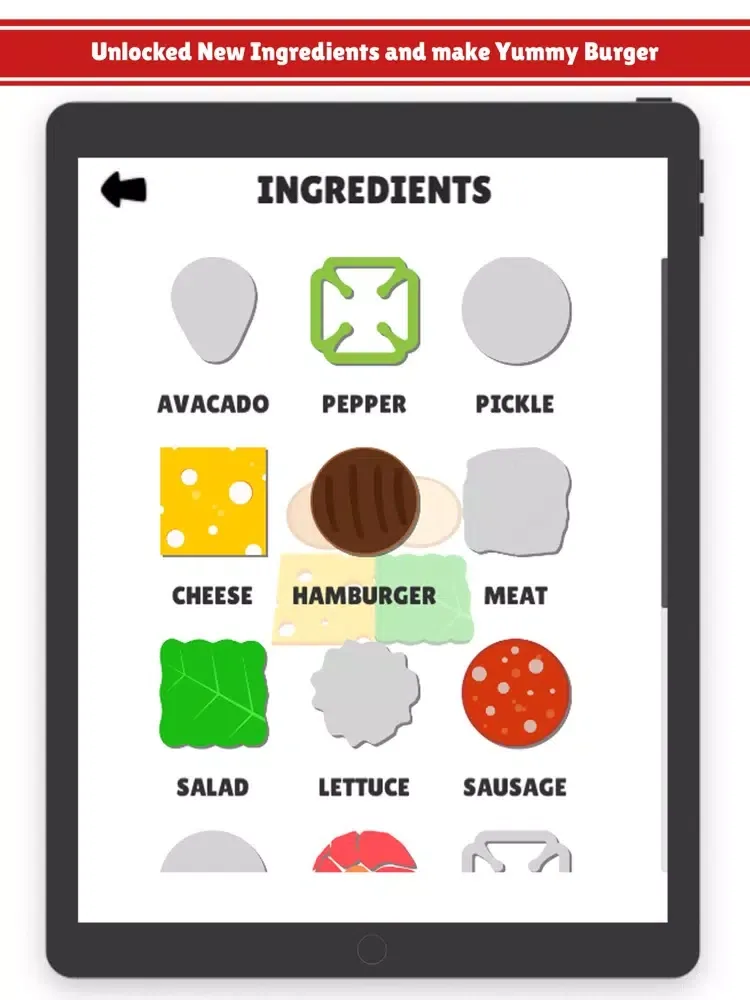 Tangkapan layar Burger! iPad 