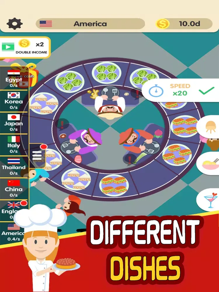 Grand Restaurant - Food Games iPad  スクリーンショット