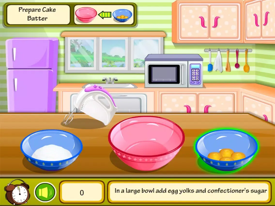 Cooking Cake Dash kitchen - girl games for kids iPad 应用截图