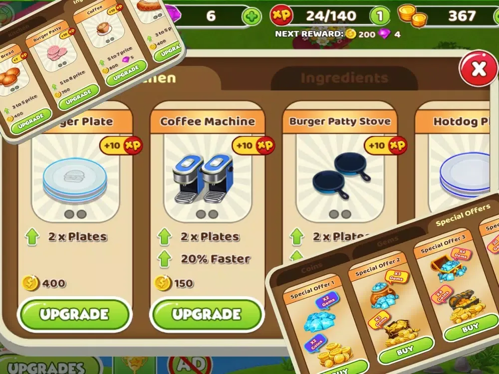 Cooking Warrior iPad  Screenshots