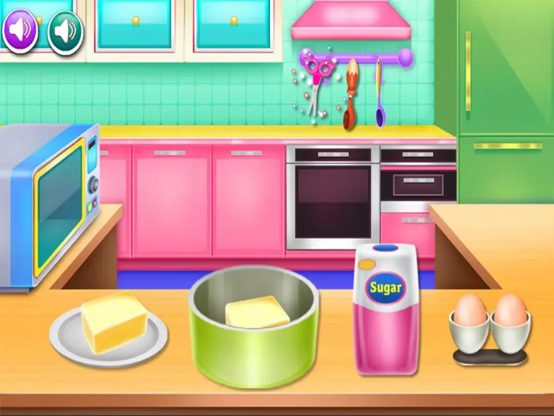 cooking cupcake game iPad 应用截图