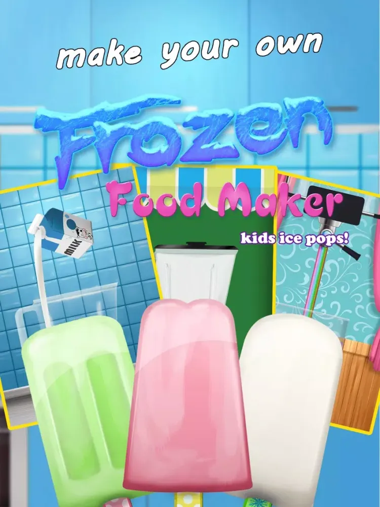 Frozen Food Maker - kids ice pops! iPad  Screenshots