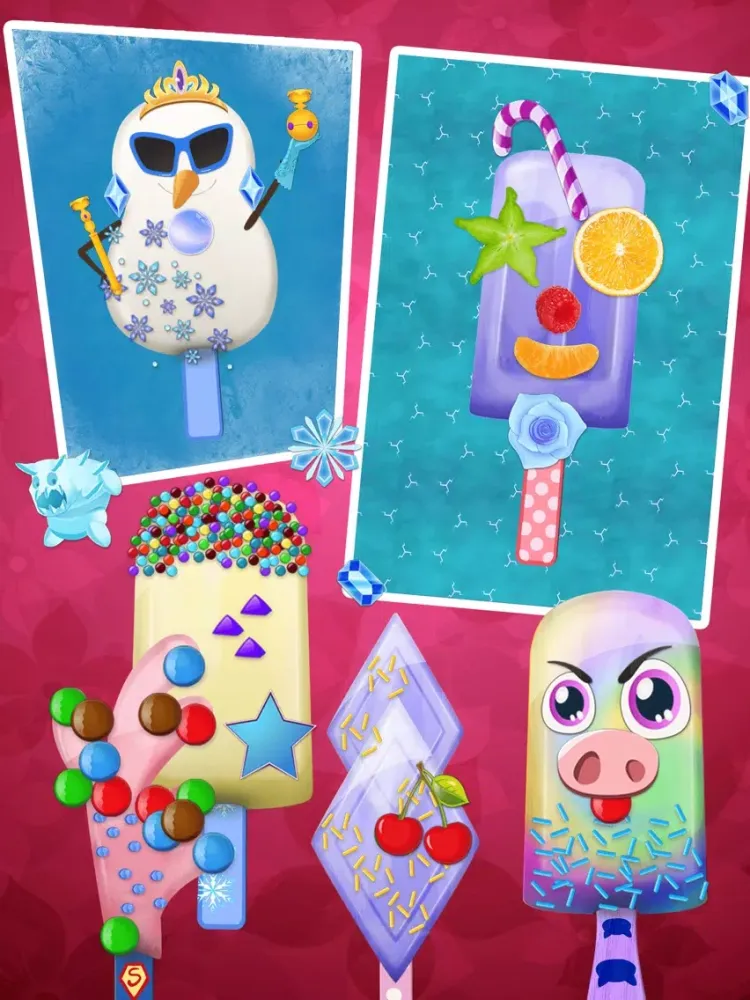Frozen Food Maker - kids ice pops! iPad  Screenshots