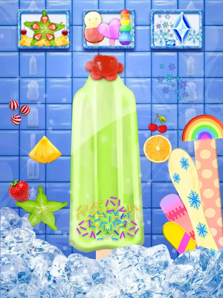 Zrzuty ekranu Frozen Food Maker 2 - Ice Pop Dessert Salon: Kids Design Games iPad 