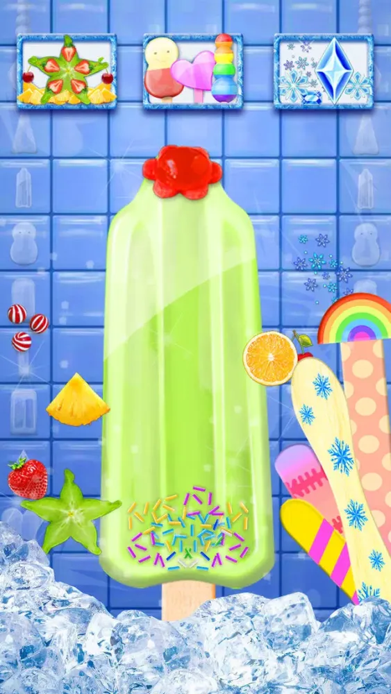 Zrzuty ekranu Frozen Food Maker 2 - Ice Pop Dessert Salon: Kids Design Games