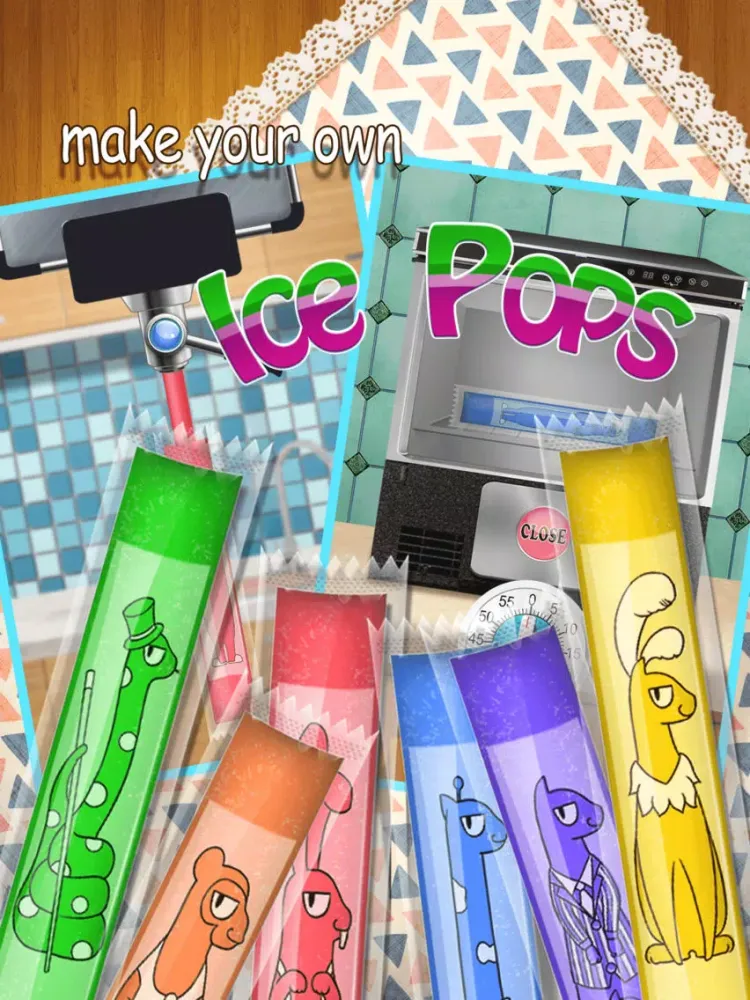 Frozen Pops Maker - kids food games iPad 应用截图