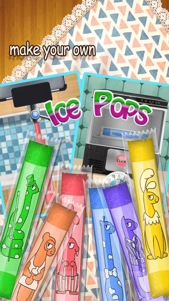 Frozen Pops Maker - kids food games应用截图