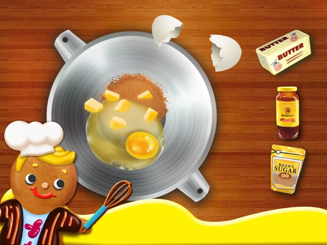 Capturas de pantalla de Gingerbread Kids - Christmas Food Games iPad 