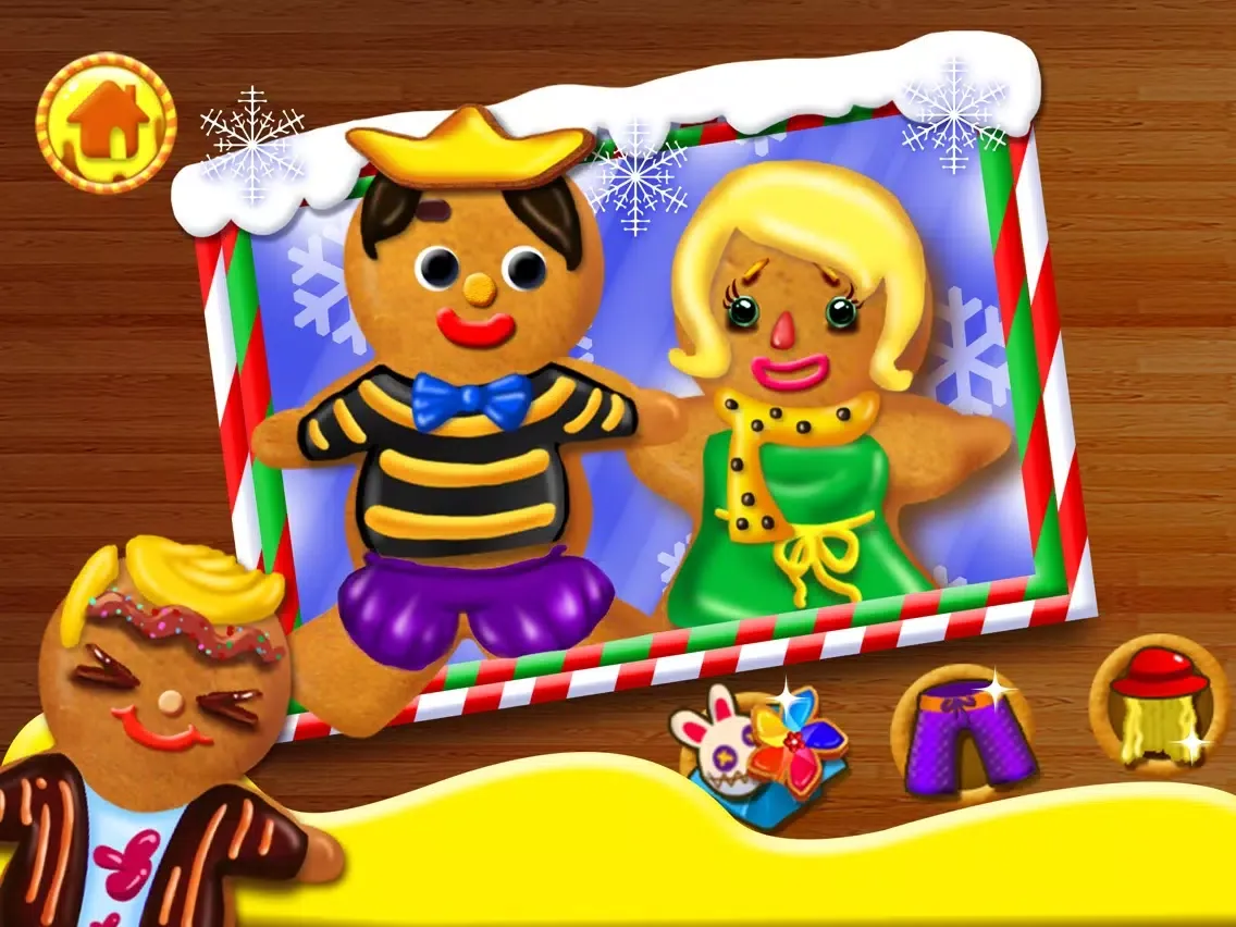 Capturas de pantalla de Gingerbread Kids - Christmas Food Games iPad 