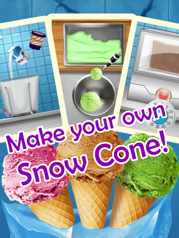 Ice Cream Maker! - kids cooking games! iPad  Screenshots