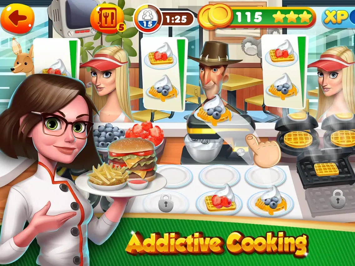 Capturas de tela do Cooking Games Top Burger Chef & Fast Food Kitchen iPad 