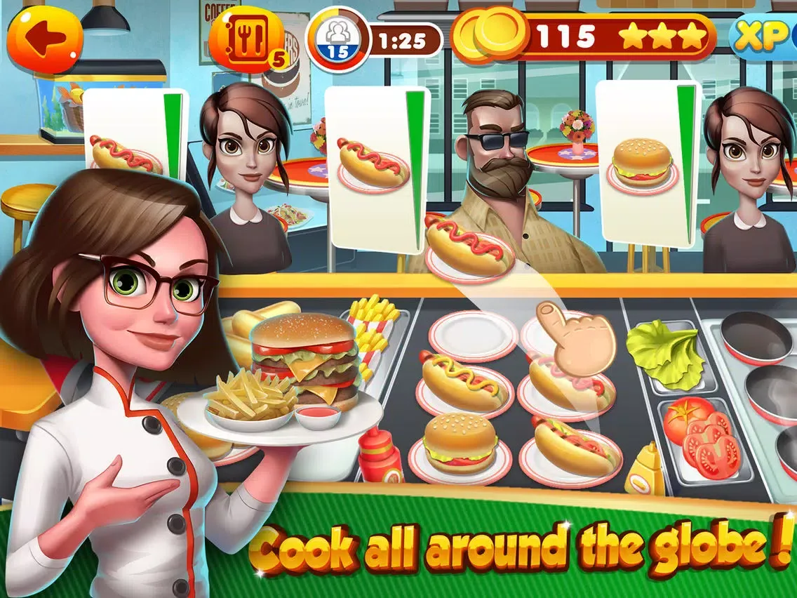 Capturas de tela do Cooking Games Top Burger Chef & Fast Food Kitchen iPad 