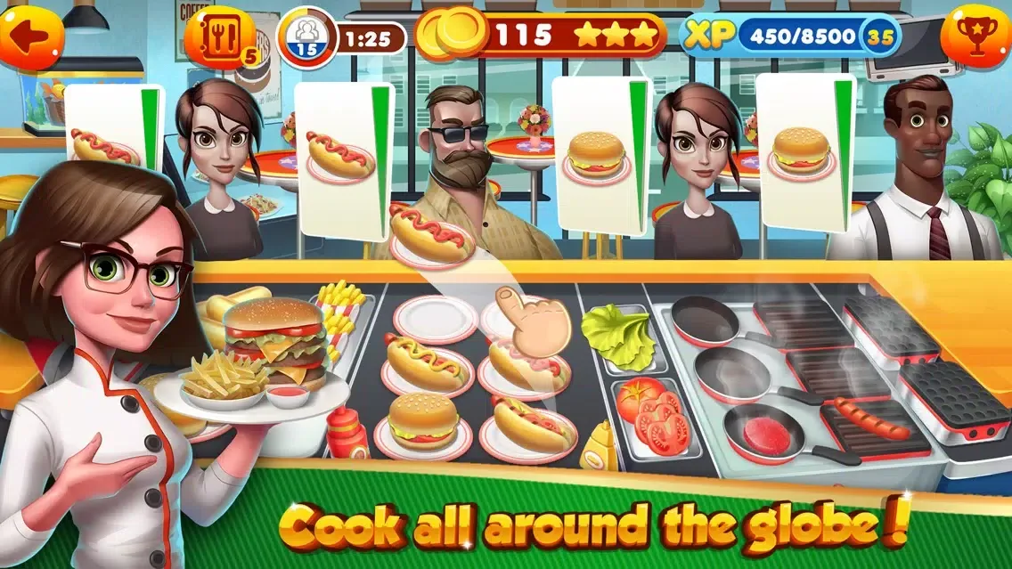Capturas de tela do Cooking Games Top Burger Chef & Fast Food Kitchen