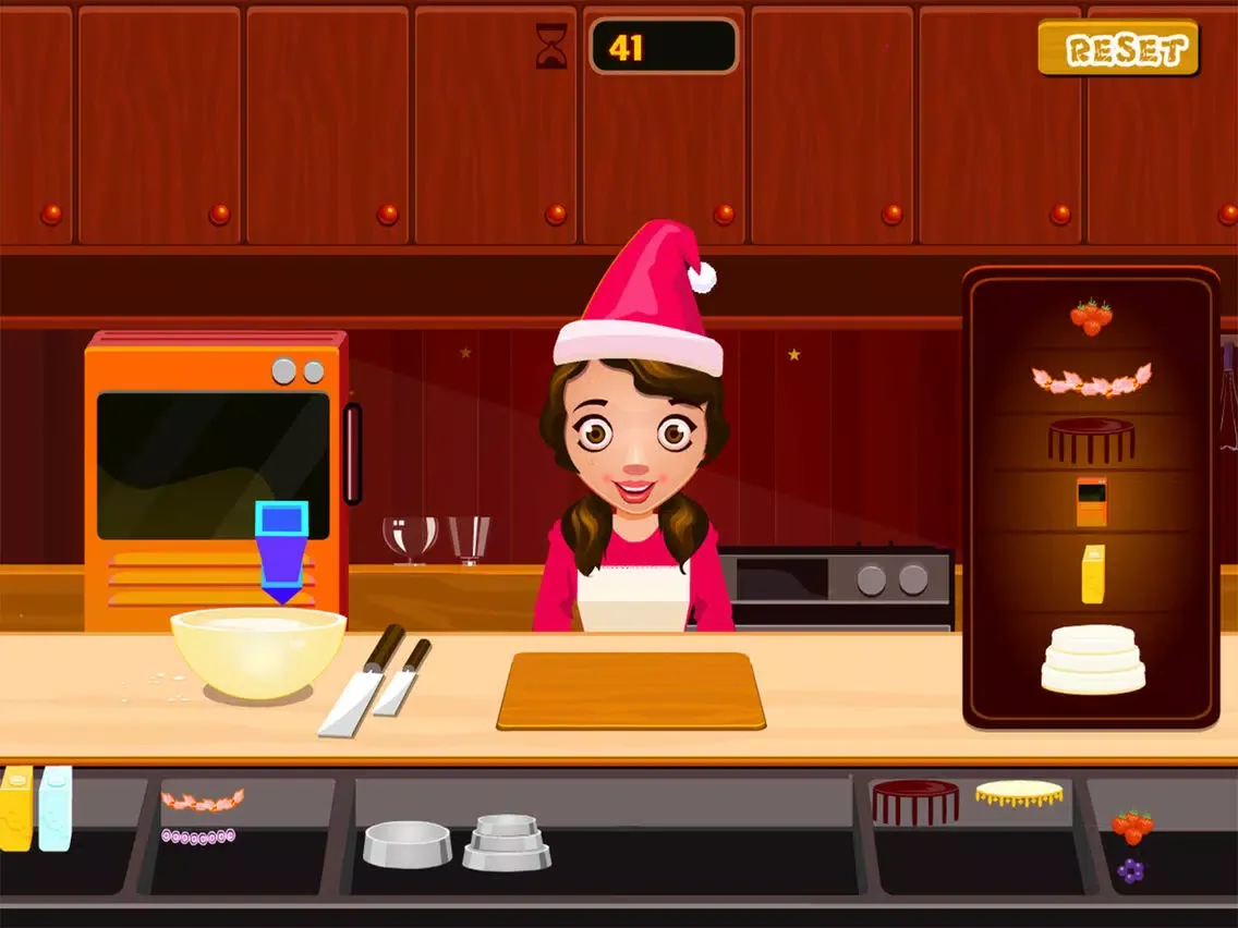 Tangkapan layar العاب طبخ كيك عيد الكريسماس iPad 