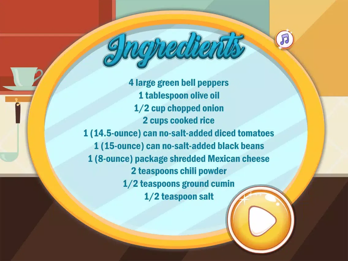 mexican stuffed peppers game iPad  Screenshots