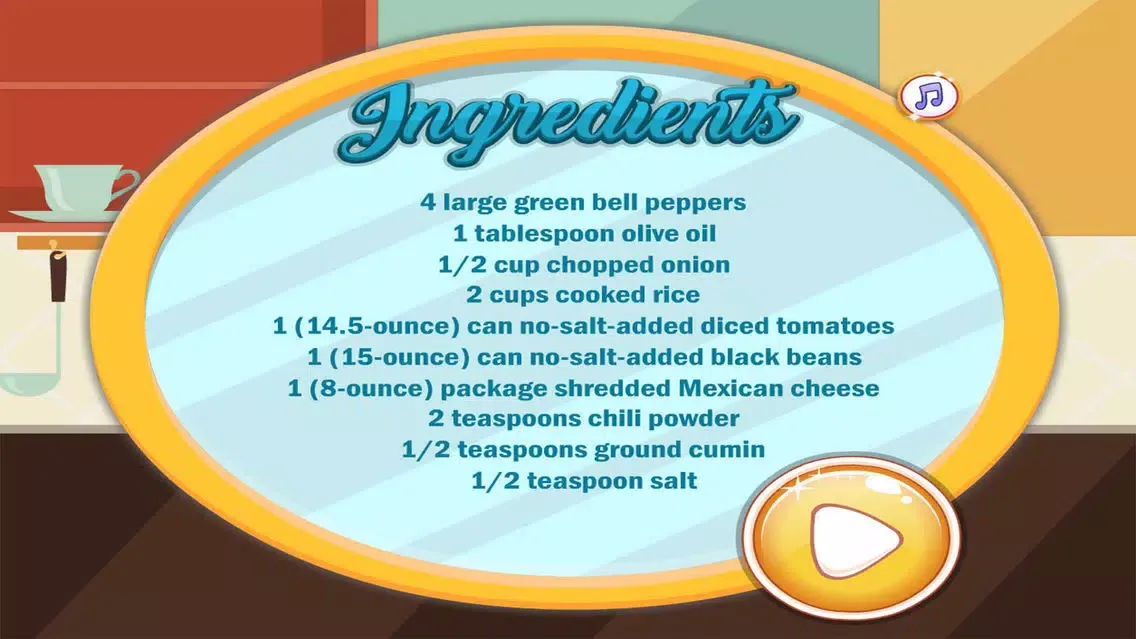 mexican stuffed peppers game Screenshots