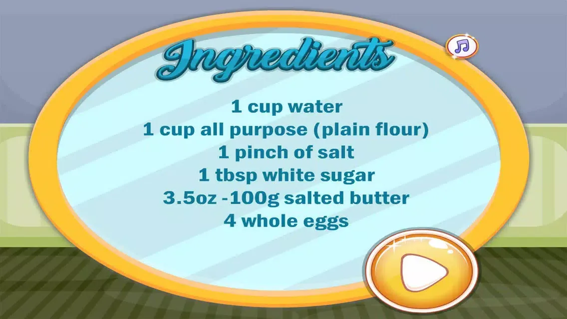 Скриншоты cook perfect choux pastry game