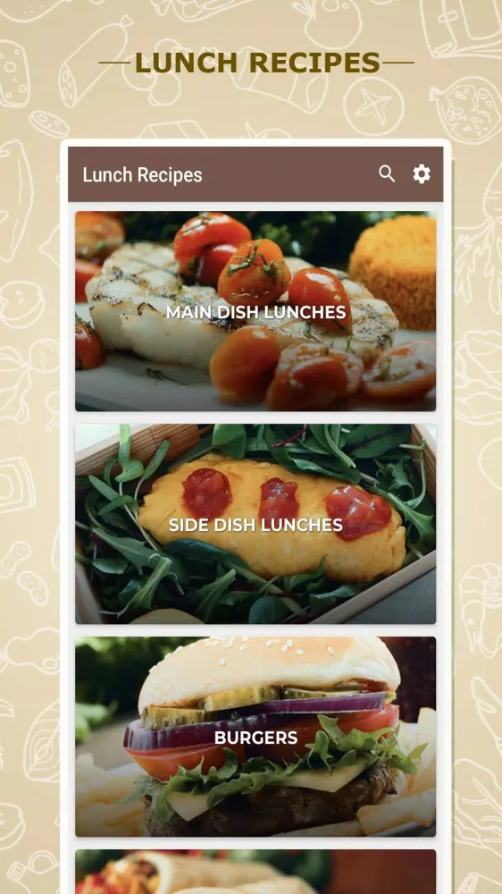 Lunch Recipes应用截图