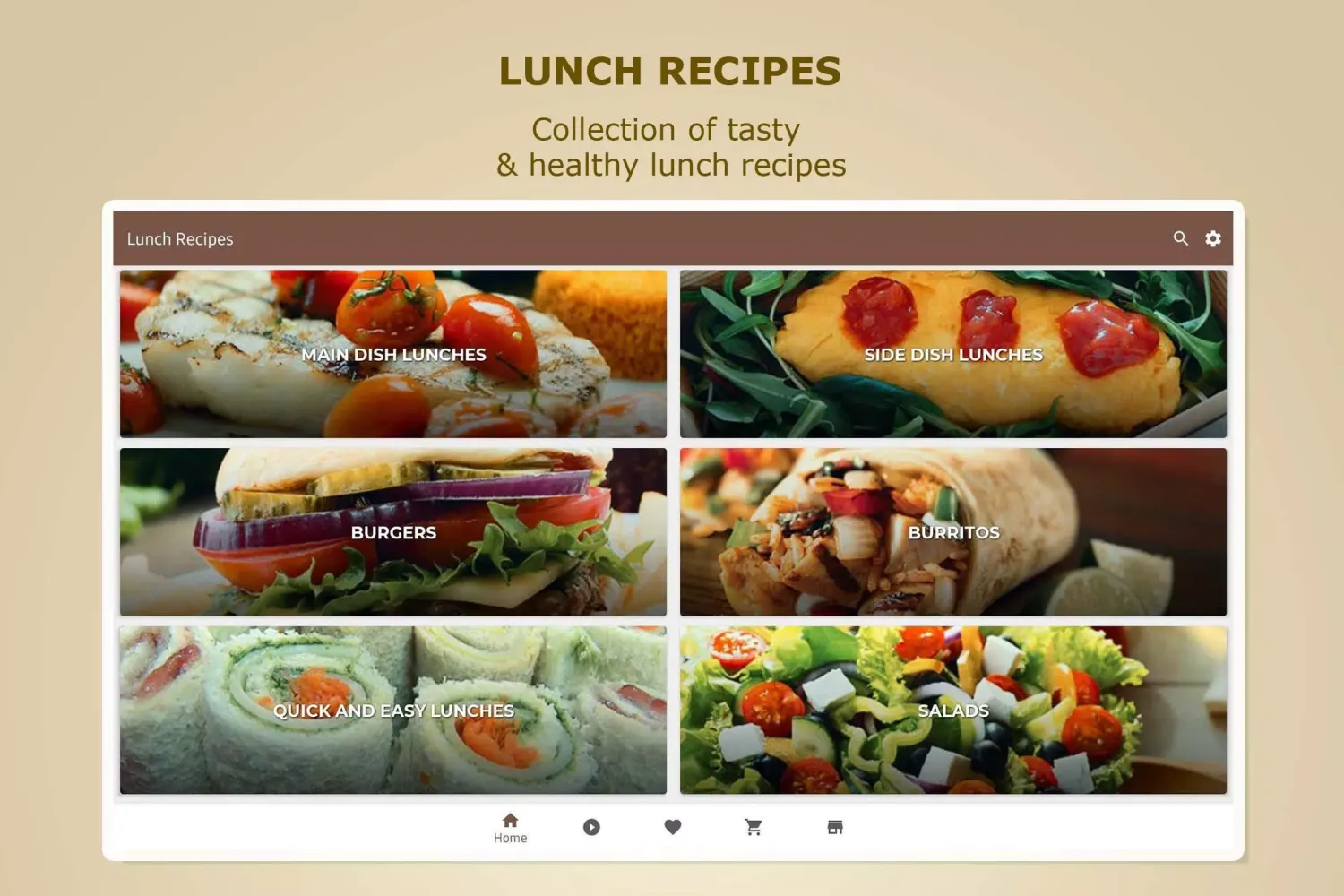 Lunch Recipes应用截图