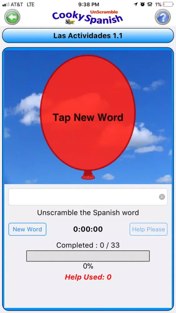 Cooky Spanish Unscramble Ekran Görüntüleri
