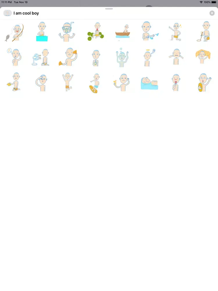 Ảnh chụp màn hình của I am cool boy iPad 