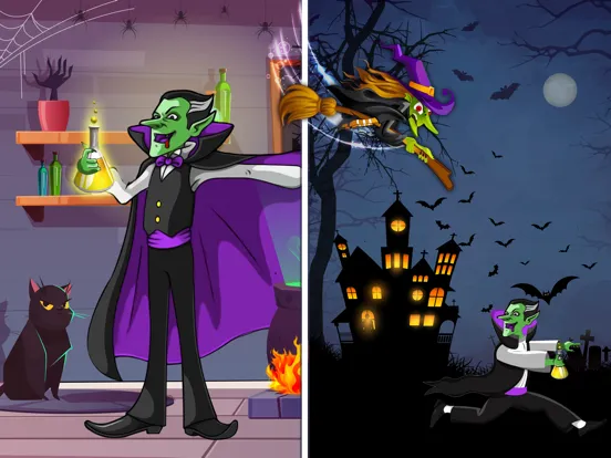 Angry Witch vs Pumpkin iPad  Screenshots