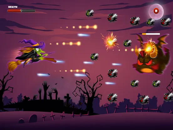 Angry Witch vs Pumpkin iPad  Screenshots