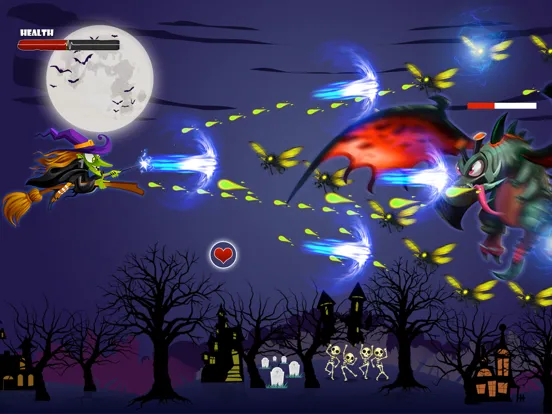 Angry Witch vs Pumpkin iPad  Screenshots
