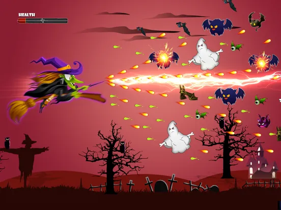 Angry Witch vs Pumpkin iPad  Screenshots