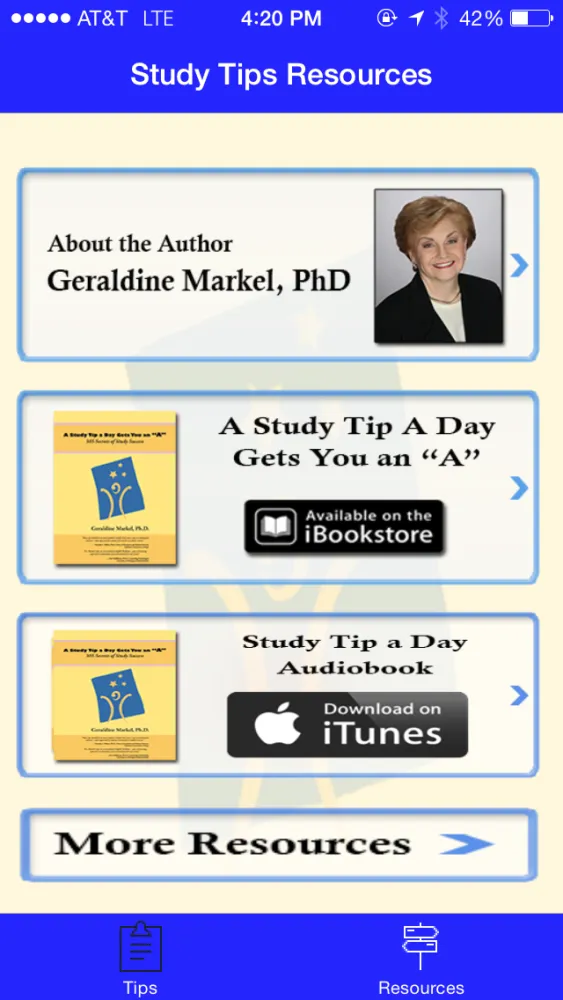 Ảnh chụp màn hình của Study Tips