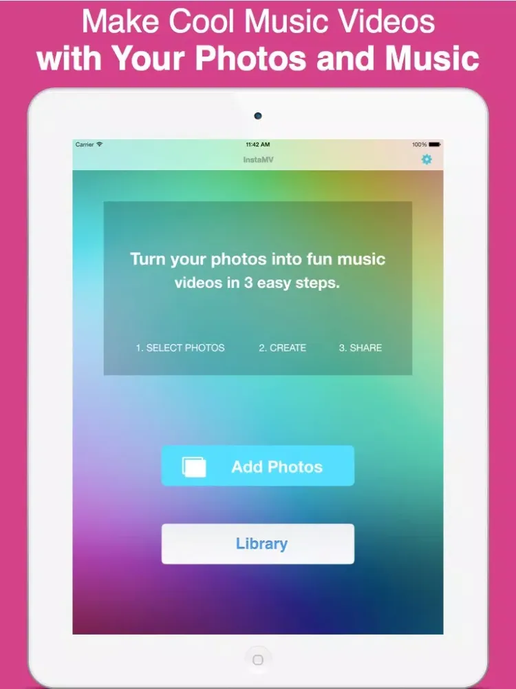 InstaMV - Music Video Maker for Instagram iPad  스크린샷
