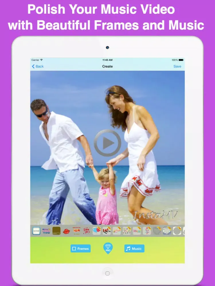 InstaMV - Music Video Maker for Instagram iPad  스크린샷