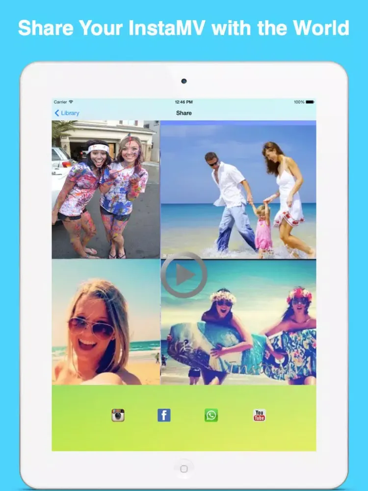 InstaMV - Music Video Maker for Instagram iPad  스크린샷