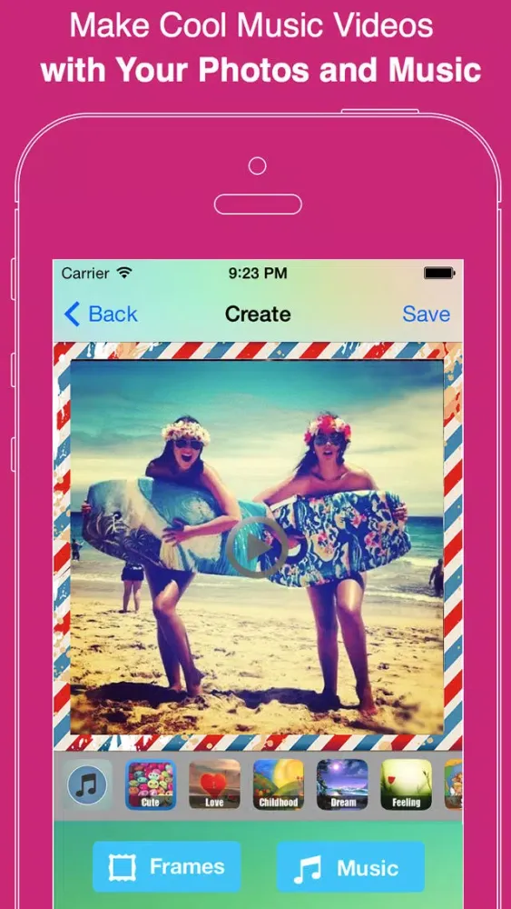 InstaMV - Music Video Maker for Instagram 스크린샷
