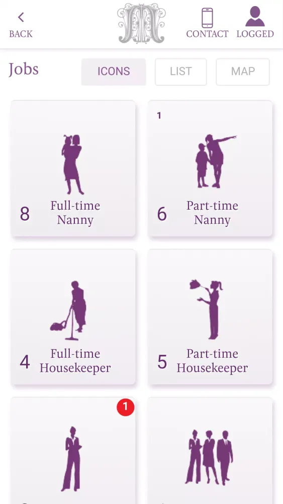 Monicare Domestic Jobs スクリーンショット