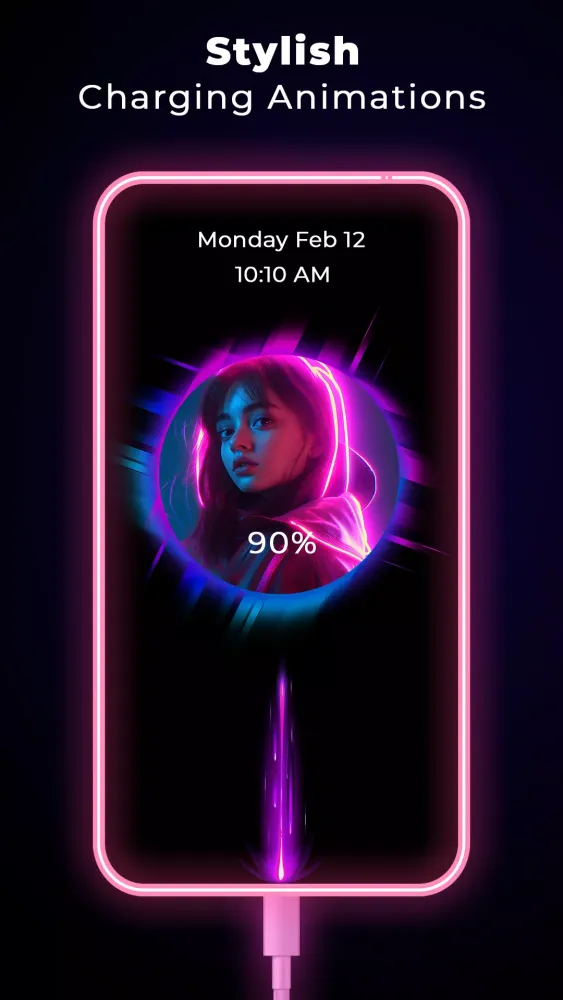 Battery Charging Animation App Screenshots